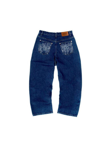 Up In Flames Jeans Blue